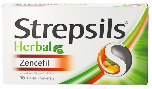 Strepsils Herbal Zencefil 16 Pastil