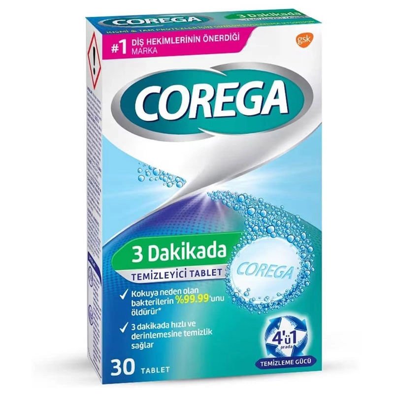 Corega Diş Protez Temizleyici Tablet