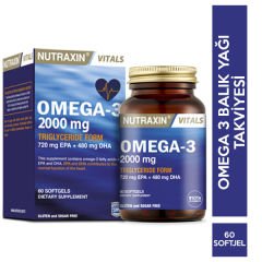 Nutraxin Omega 3 2000 Mg 60 Softgel Balık Yağı