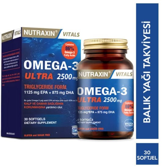Nutraxin Omega 3 Ultra 2500 mg 30 Kapsül