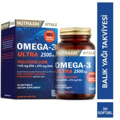 Nutraxin Omega 3 Ultra 2500 mg 30 Kapsül