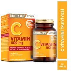Nutraxin Vitamin C 1000 mg 30 Tablet C Vitamini Takviyesi