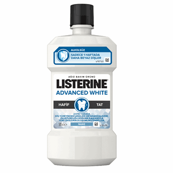 Listerine Advanced White Hafif Tat 500 ml